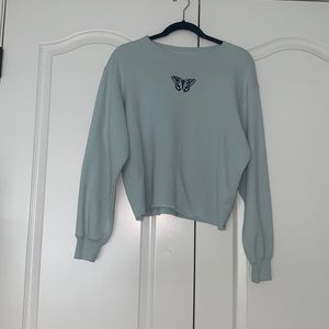 Light Teal Crew Neck Sweatshirt